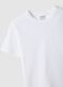 White children's crew neck t-shirt in pure cotton regular fit_2