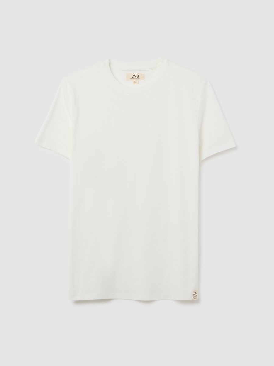 Men’s white T-shirt in 100% cotton with regular fit_4