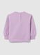Purple cotton girls' sweatshirt with Stitch_1