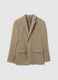 Blazer in tessuto elasticizzato beige slim fit_4