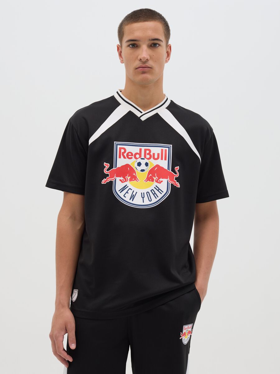 Red Bull New York black T-shirt with short sleeves_0