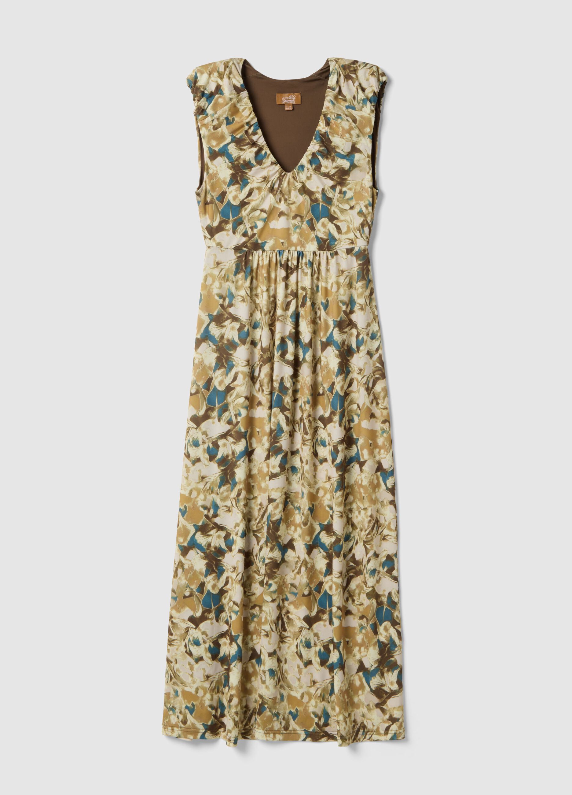 Multicolour maternity dress in stretch fabric