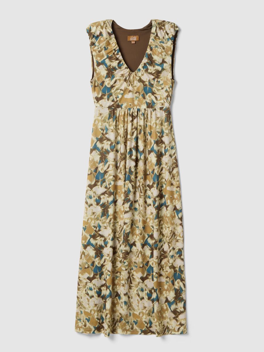 Multicolour maternity dress in stretch fabric_4