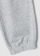 Pantaloni jogger grigi in puro cotone con stampa_3
