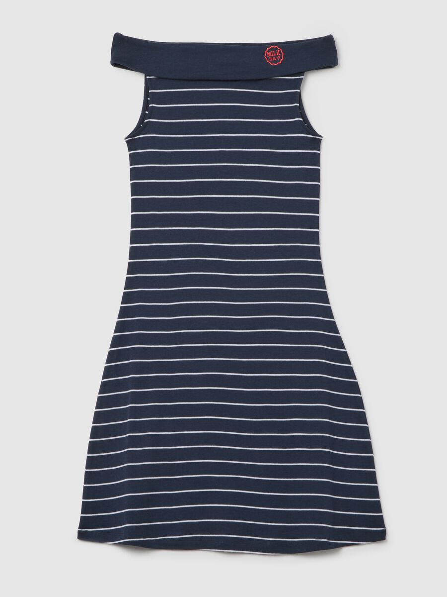 Abito da donna in puro cotone multicolor regular fit_0