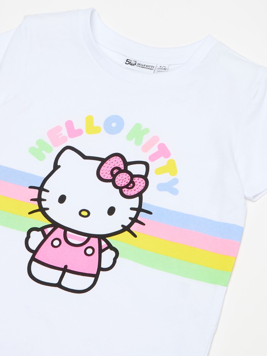 T-shirt with Hello Kitty print and diamantés_2