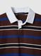 Multicolour striped long-sleeve polo in pure cotton, regular fit_5