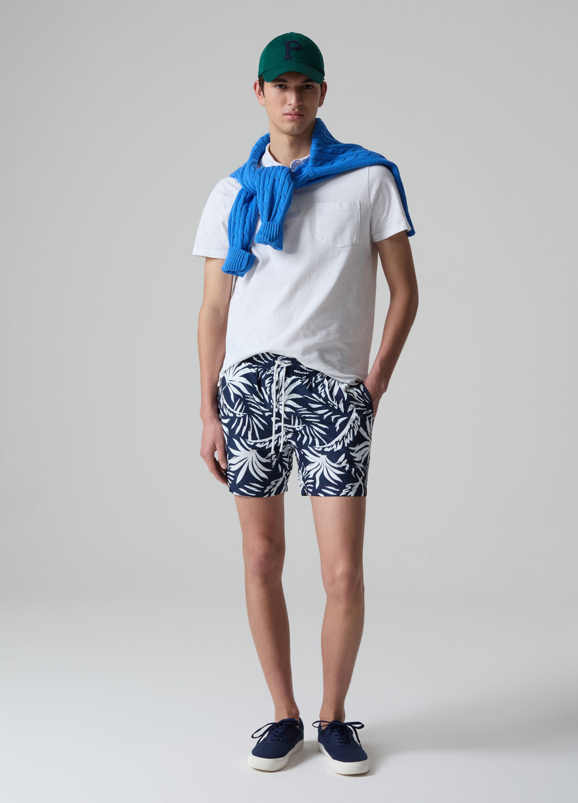 Ovs Costume bermuda con stampa foliage