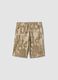 Pure Cotton Beige Printed Shorts for Boys Regular Fit_0