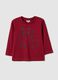 Baby pure cotton red regular fit sweater_0