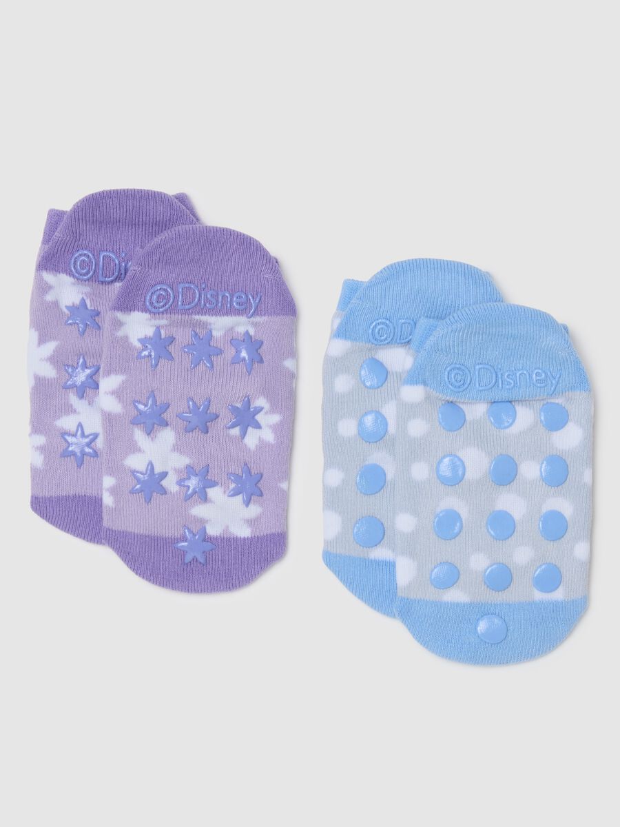 Multicolour cotton blend children's socks twin pack_1