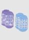 Multicolour cotton blend children's socks twin pack_1