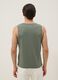 Green pure cotton tank top_2