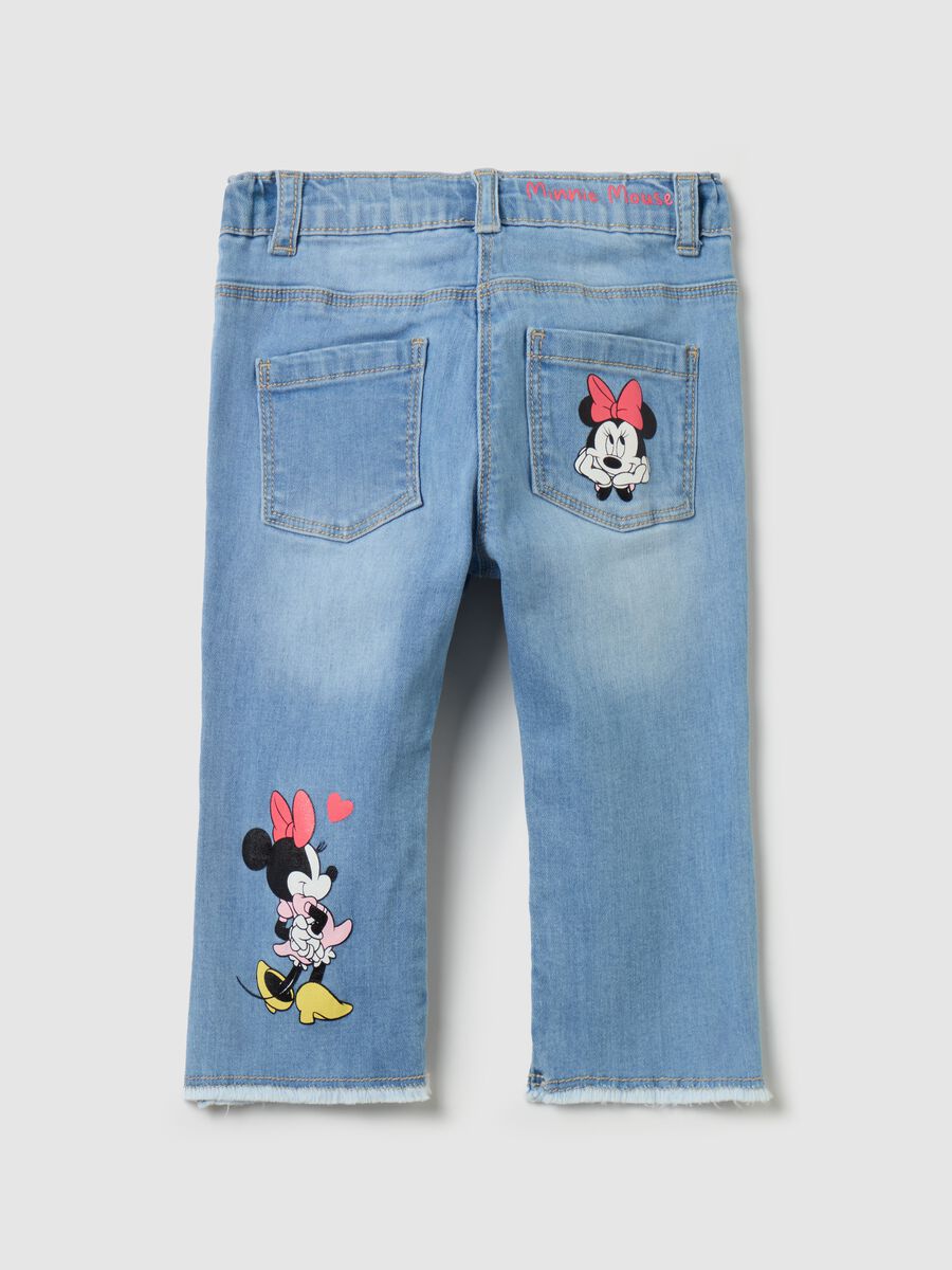Five-pocket jeans with Minnie Mouse print_1