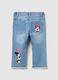 Five-pocket jeans with Minnie Mouse print_1