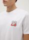 White pure cotton regular fit T-shirt with graphic_3