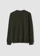 Green pure wool crew-neck jumper, regular fit_0