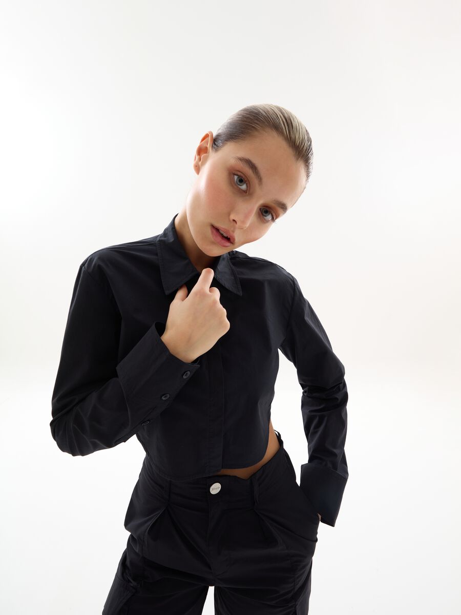 Crop Shirt Black_0