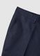 Slim fit blue pure linen trousers_5