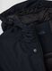 Blue regular fit padded parka with hood and zip_1