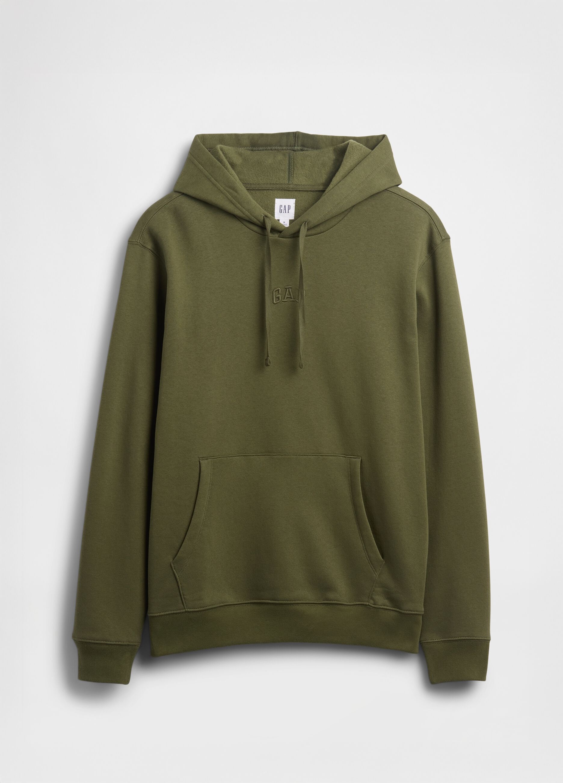 Felpa verde con cappuccio
