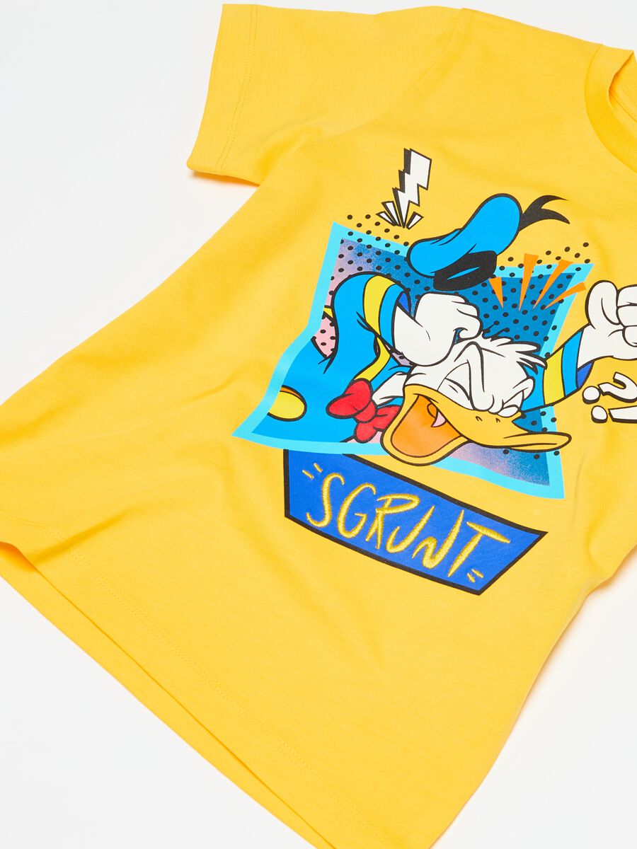 Cotton T-shirt with Donald Duck 90 print_2