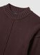 Brown pure cotton turtleneck jumper_5