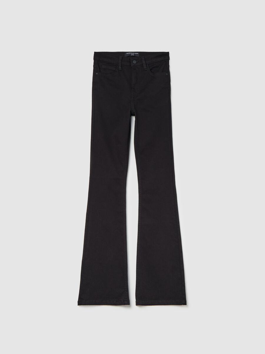 Jeans flare fit cinque tasche_4