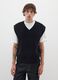 Pure Cotton Black Regular Fit Waistcoat_0