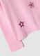 Pink pure organic cotton T-shirt with star print for girls_2