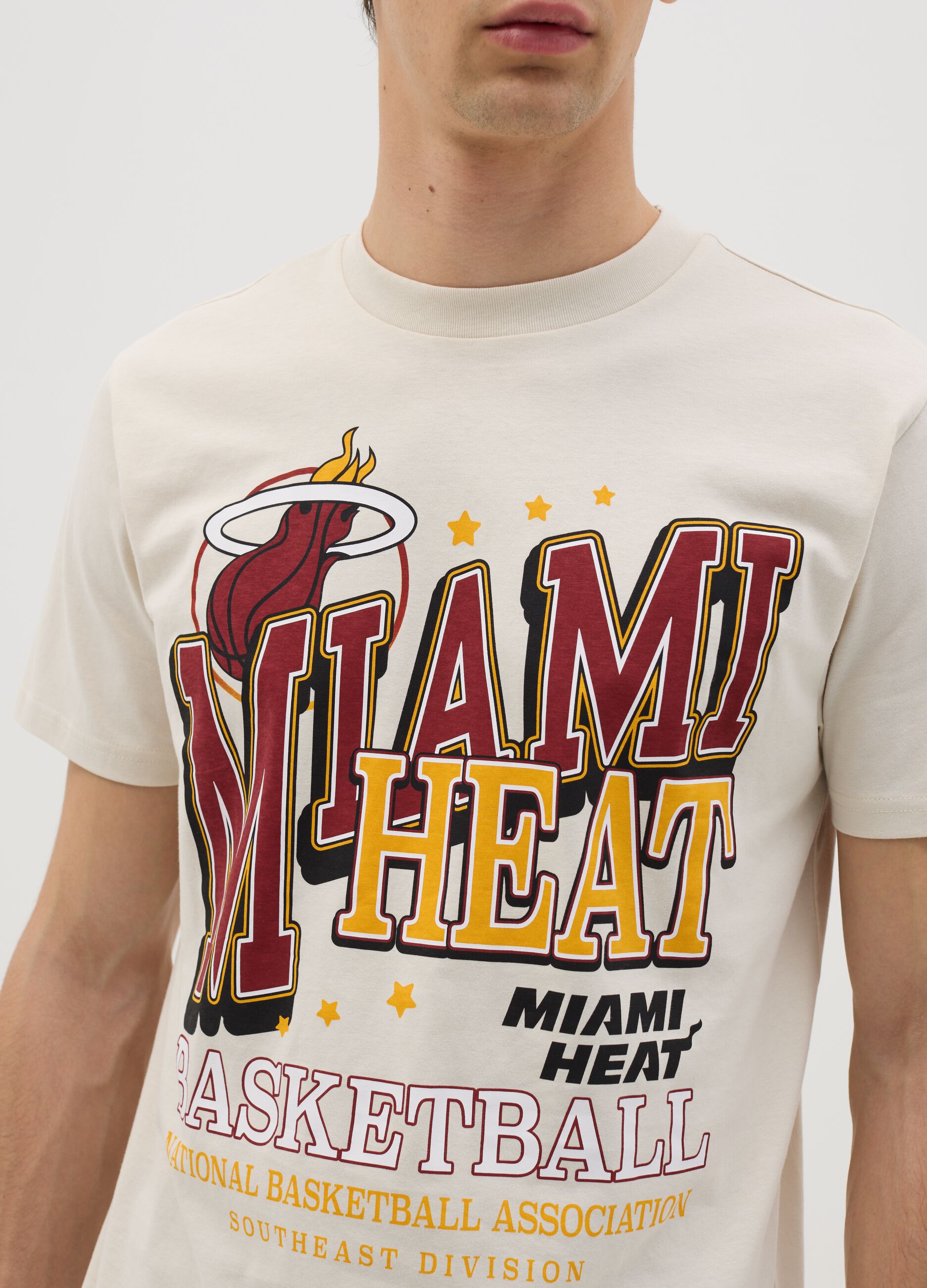 Cotton T-shirt with NBA Miami Heat print