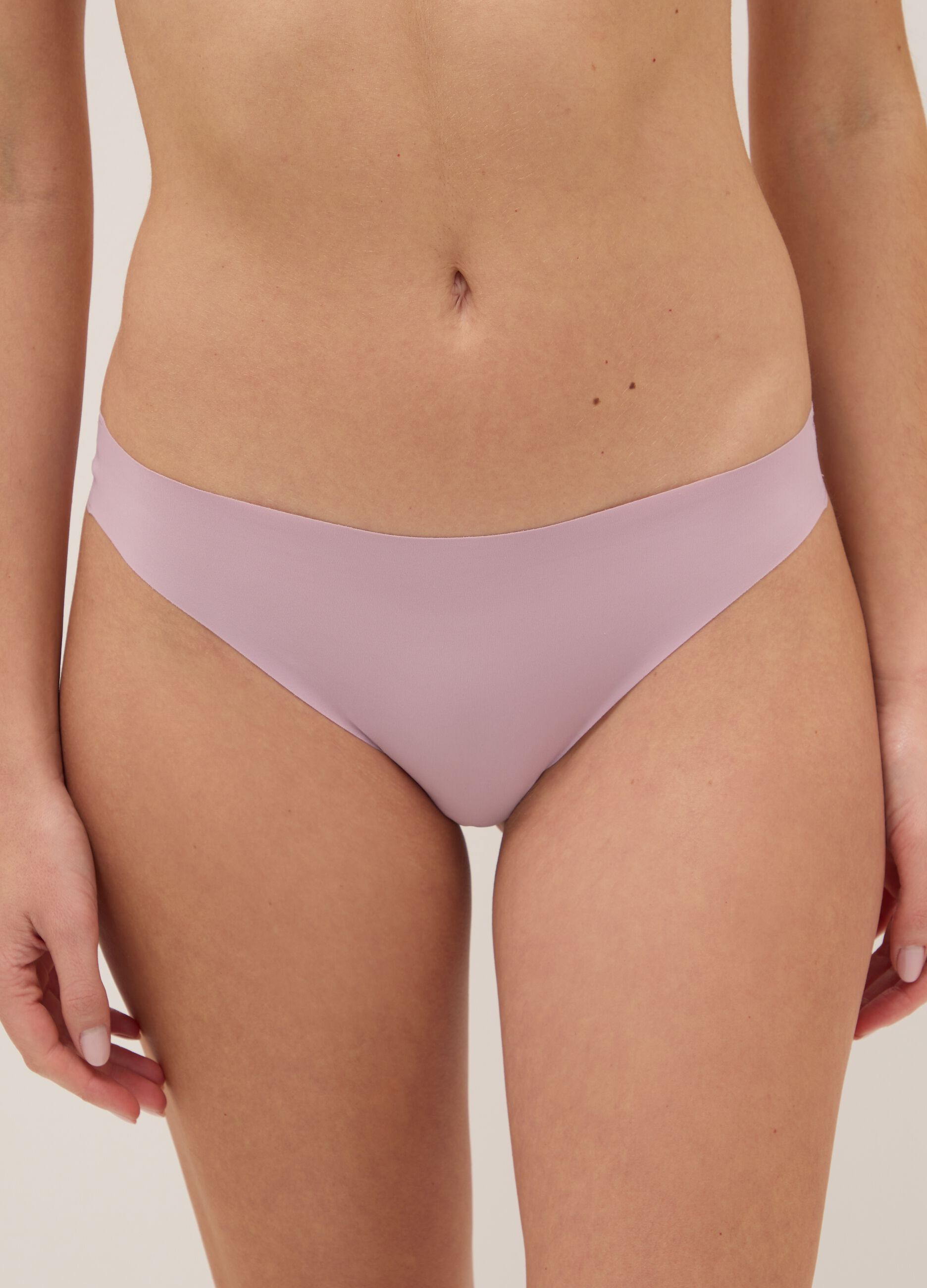 Violet Brazilian briefs in stretch cotton regular fit