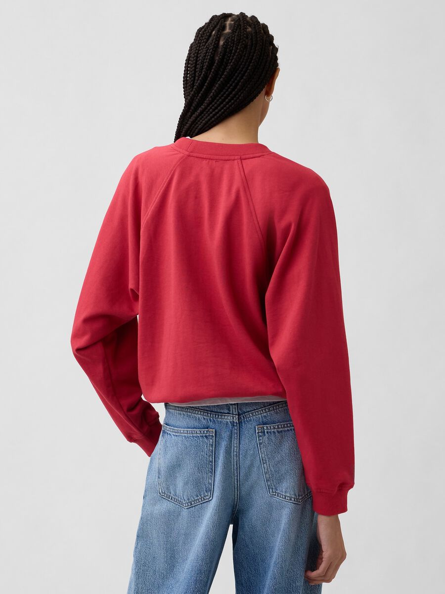 Cotton-blend crewneck sweatshirt_1