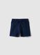 Regular fit blue pure cotton toddler shorts_0
