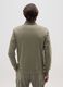 Green Cotton Blend Zip Sweatshirt_2