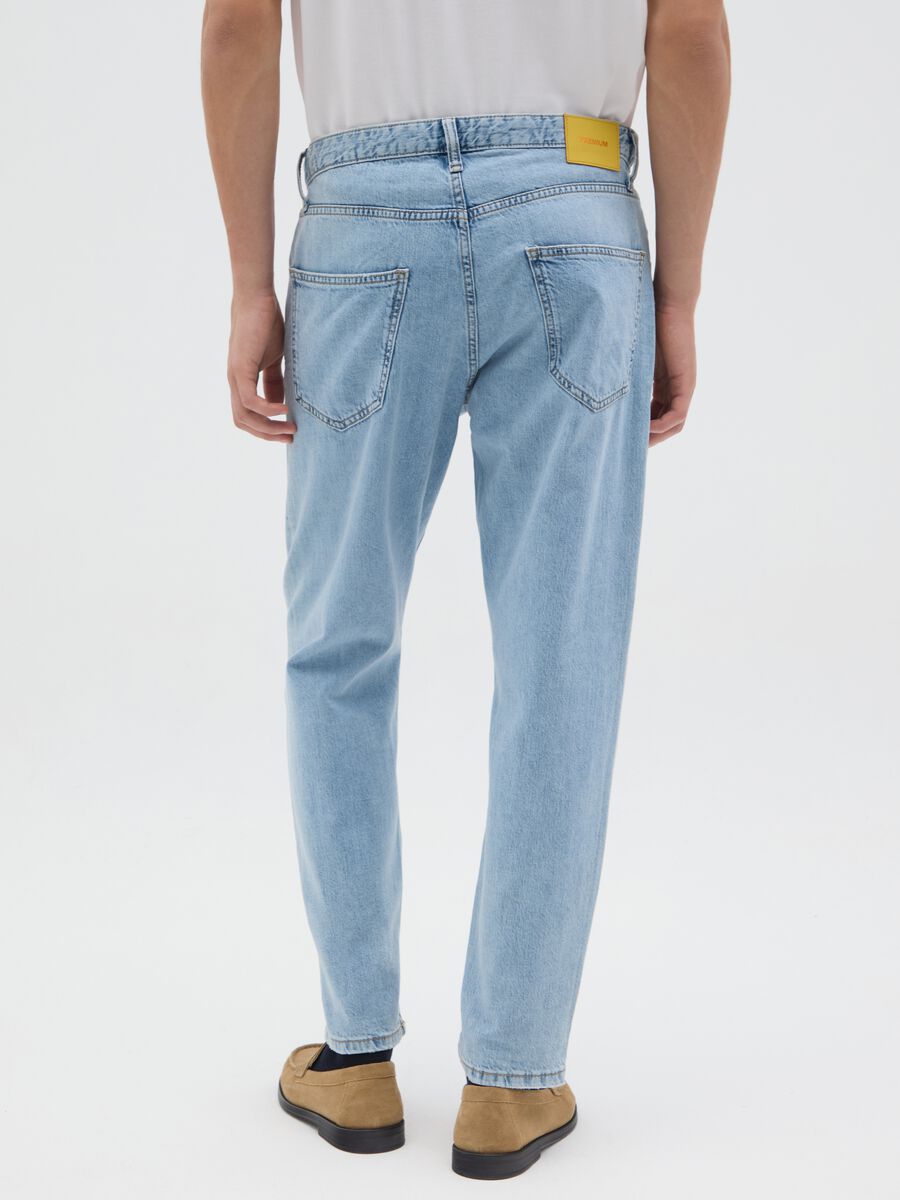 Men's Regular Fit Blue Denim Jeans_3