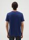 Regular fit blue pure cotton T-shirt_3