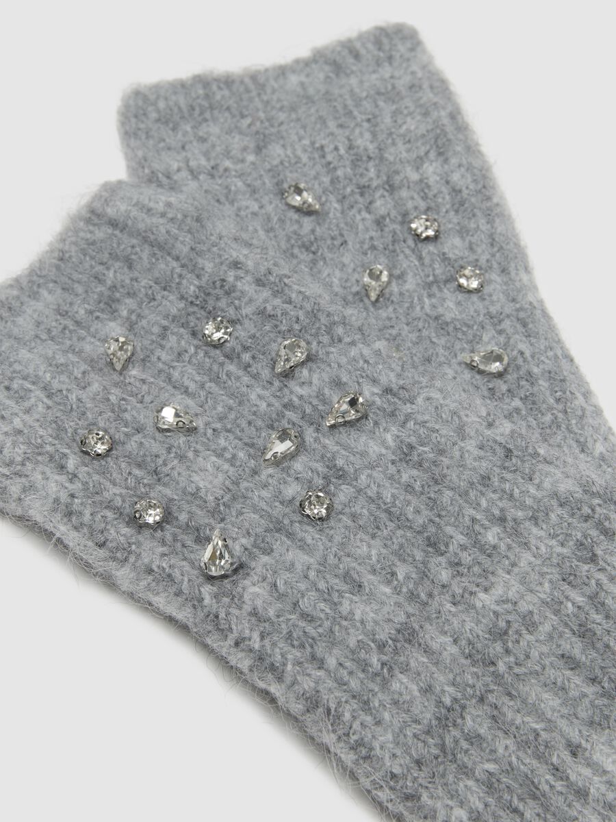 Grey Fingerless Gloves with Sparkles_2