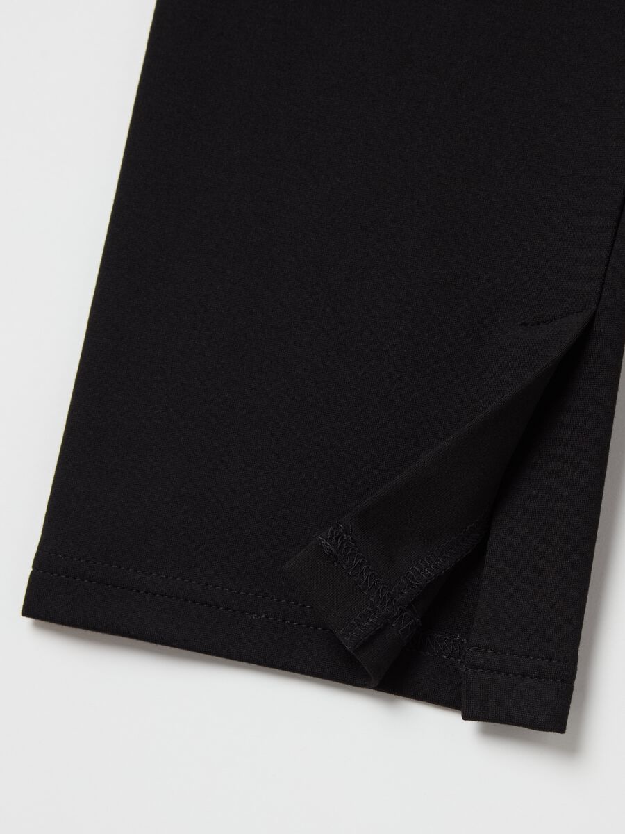 Solid colour stretch leggings_5