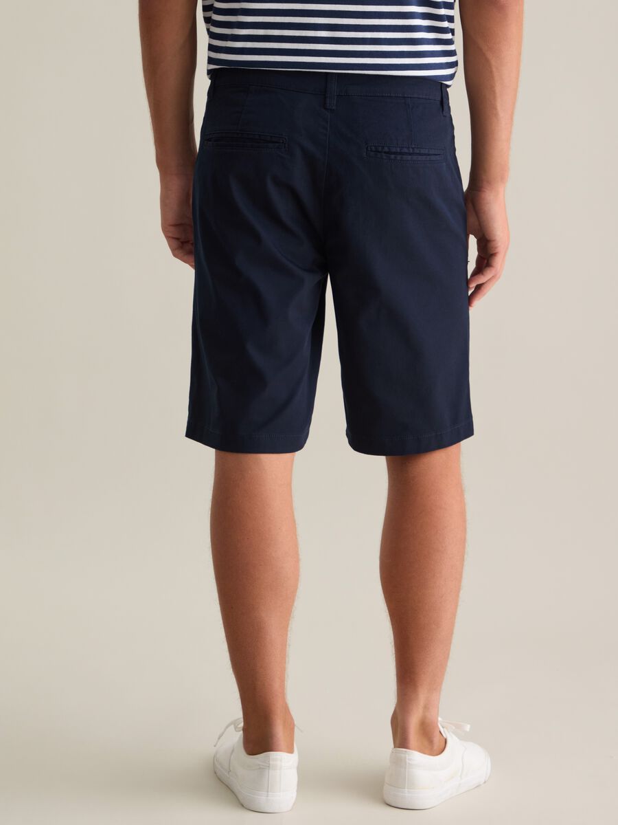 Stretch cotton chino Bermuda shorts_2