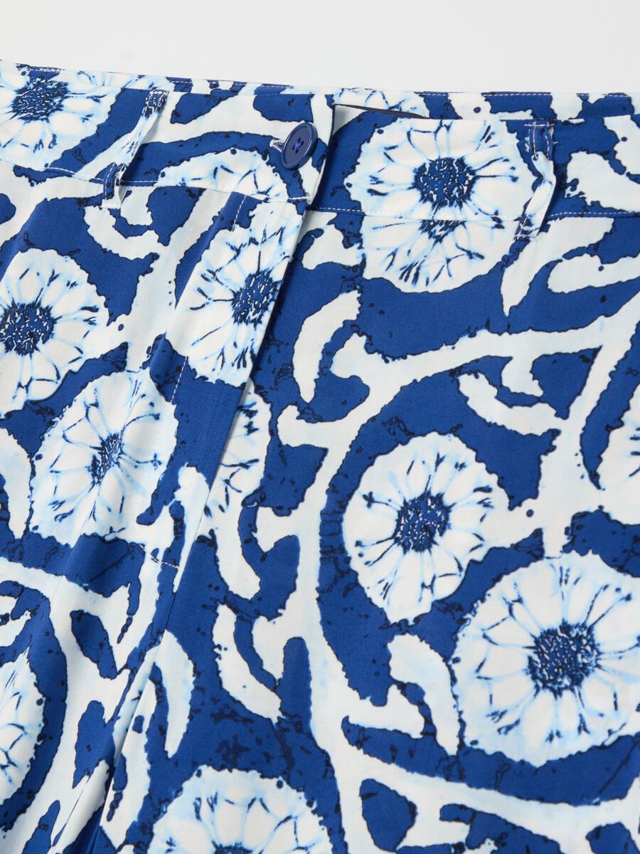 Viscose palazzo trousers with graphic print_5
