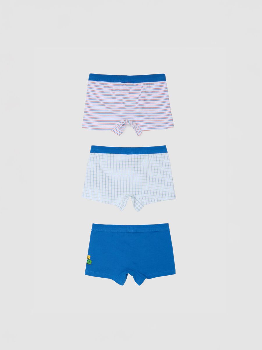 Children's multicolour cotton briefs tripack with Super Mario prints_1