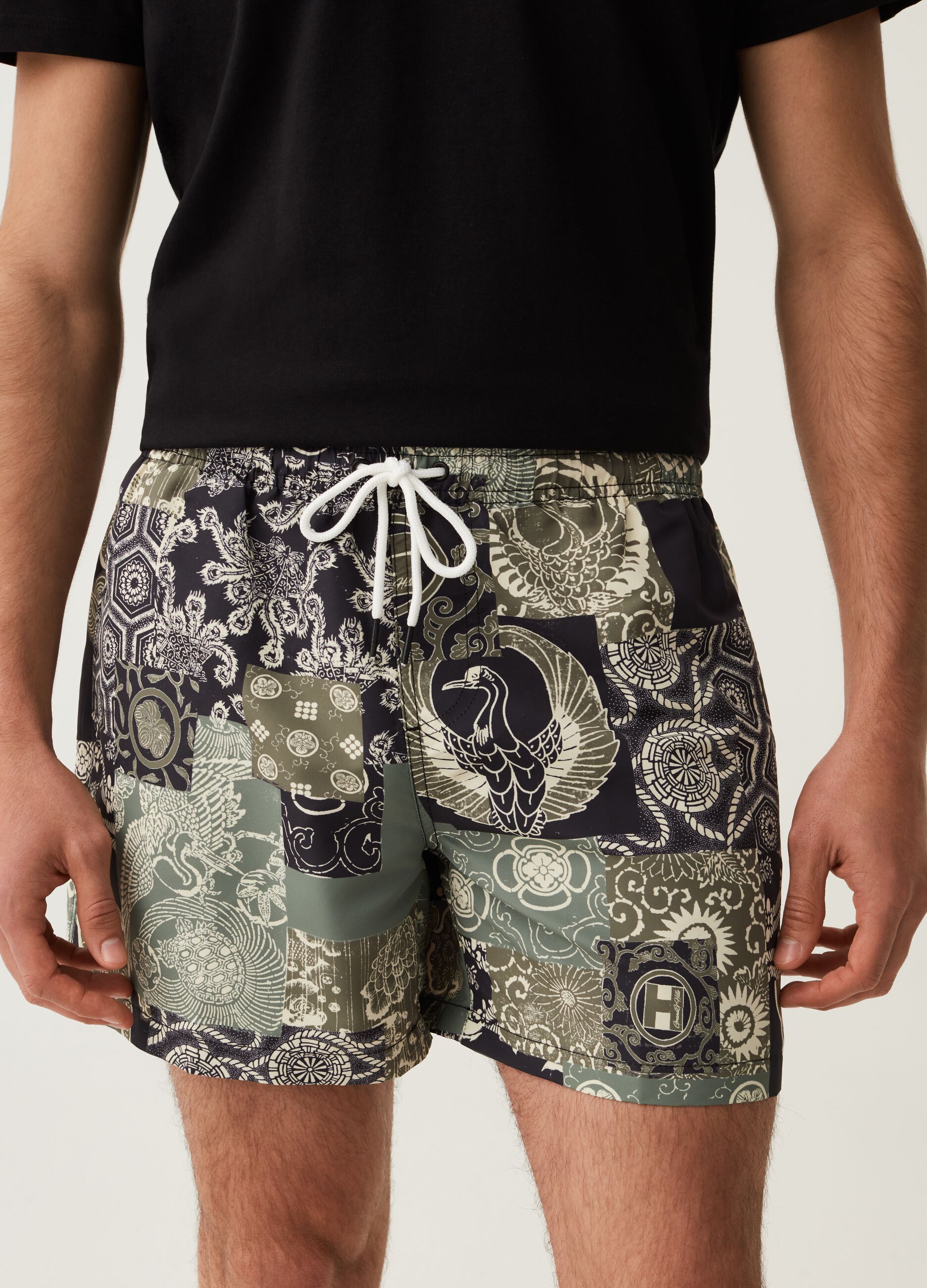 Costume boxer stampa patchwork Grand&Hills_3