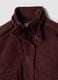 Brown stretch high-neck jacket, regular fit_6