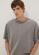 Grey pure cotton boxy fit t-shirt_0