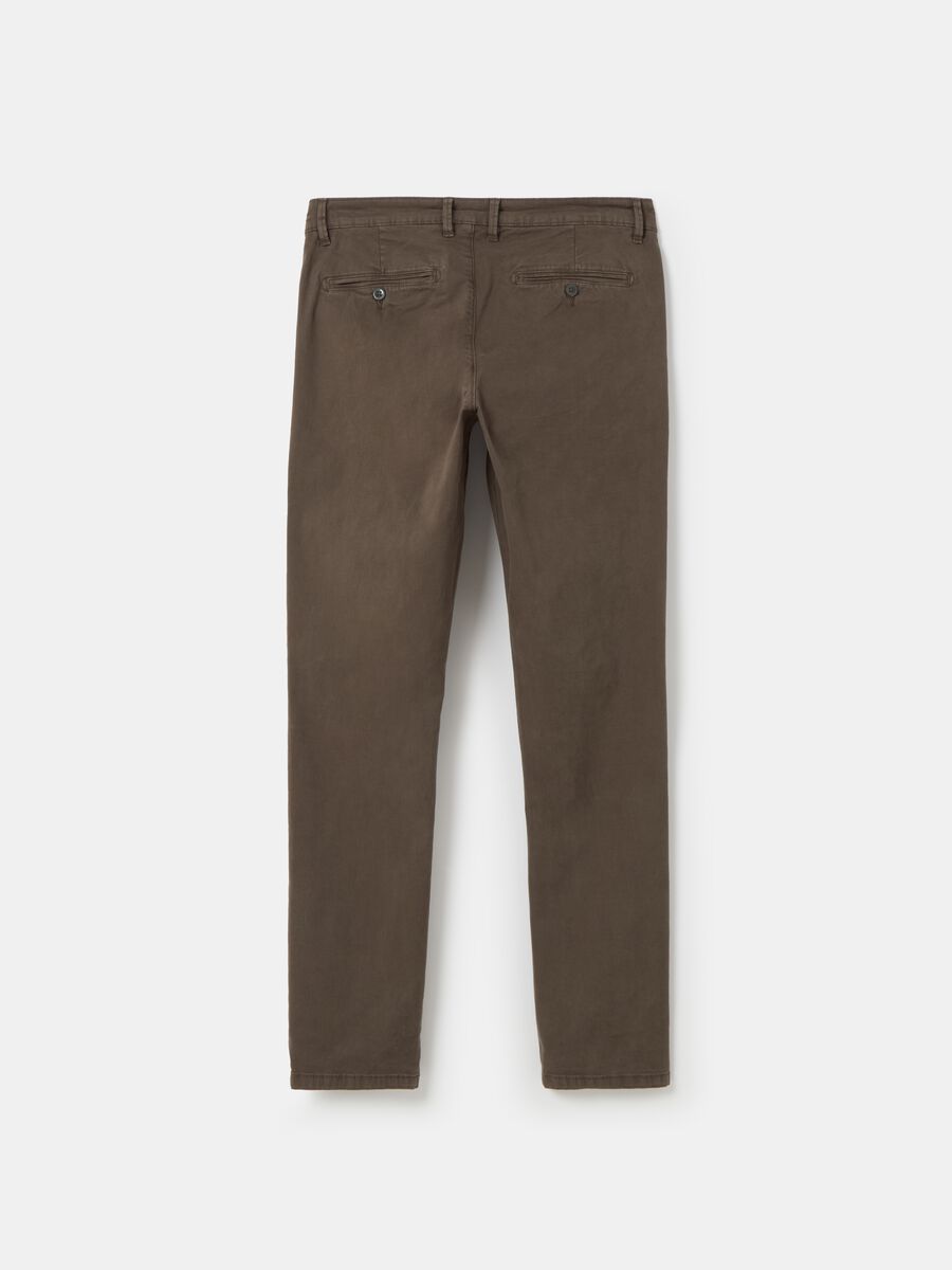 Slim-fit, stretch cotton chinos_4