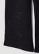 Treggings flare neri in cotone organico elasticizzato con ali glitterate_3