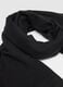 Black Scarf with Fringe_1