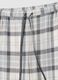 Grey checked flannel pyjama trousers regular fit_5