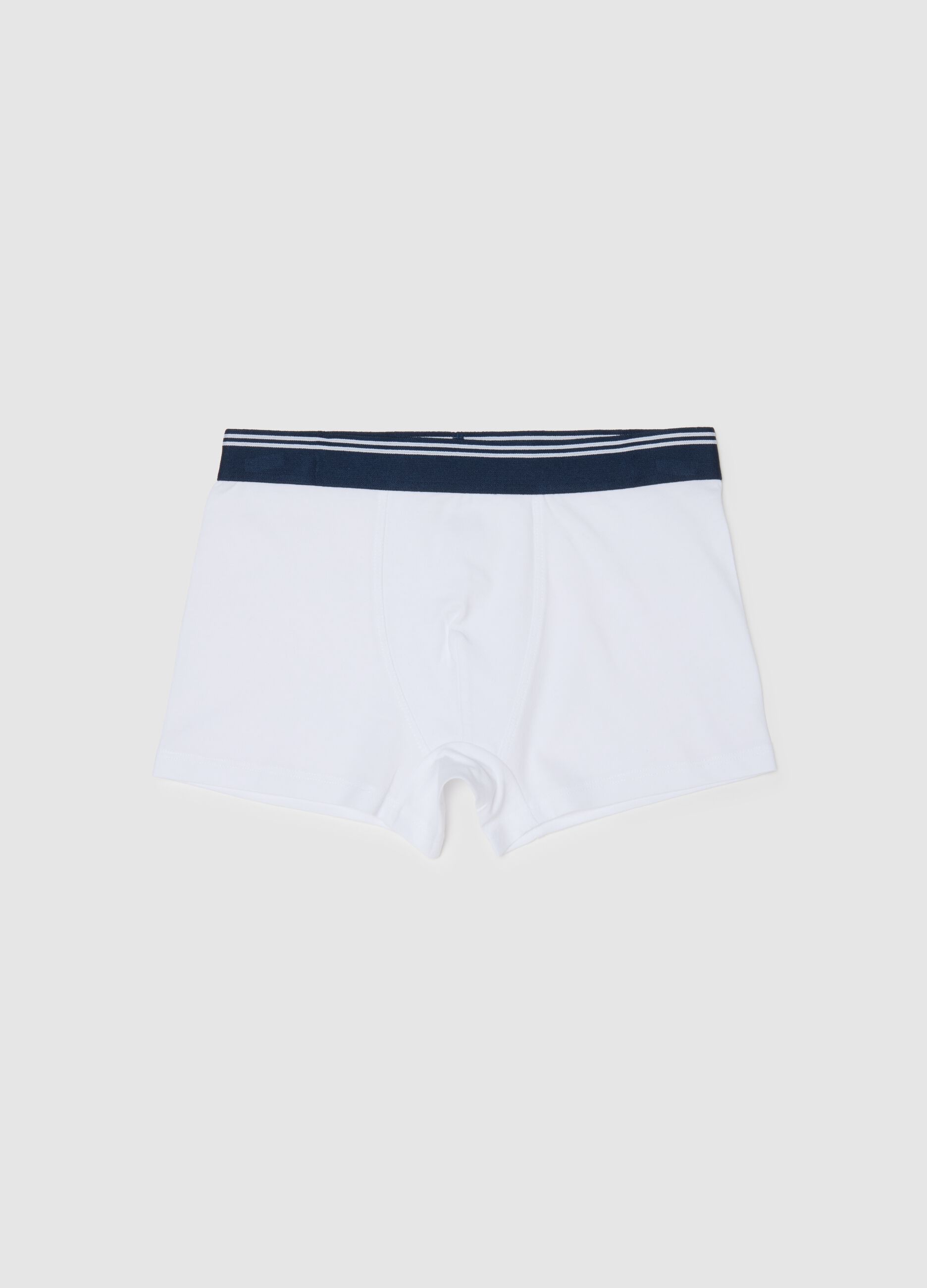 Multicolour boy's boxers in stretchy cotton regular fit
